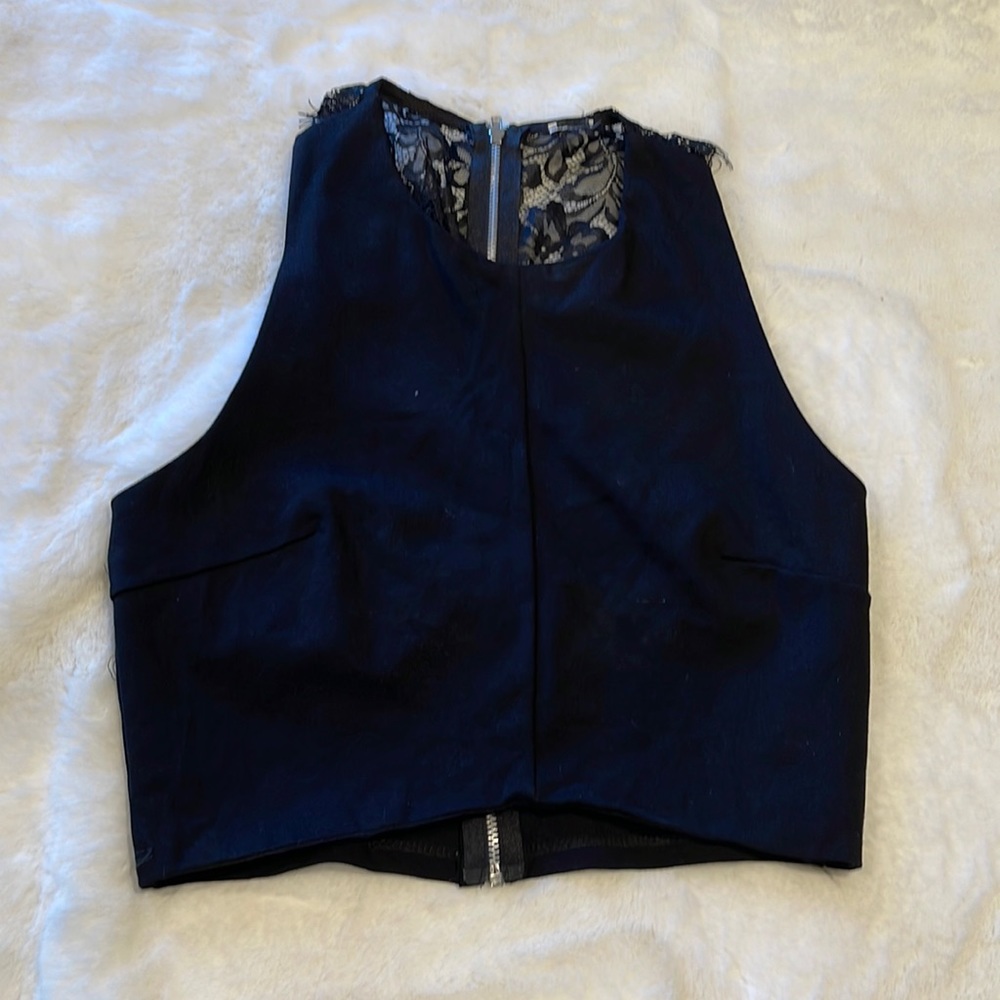 Black crop top